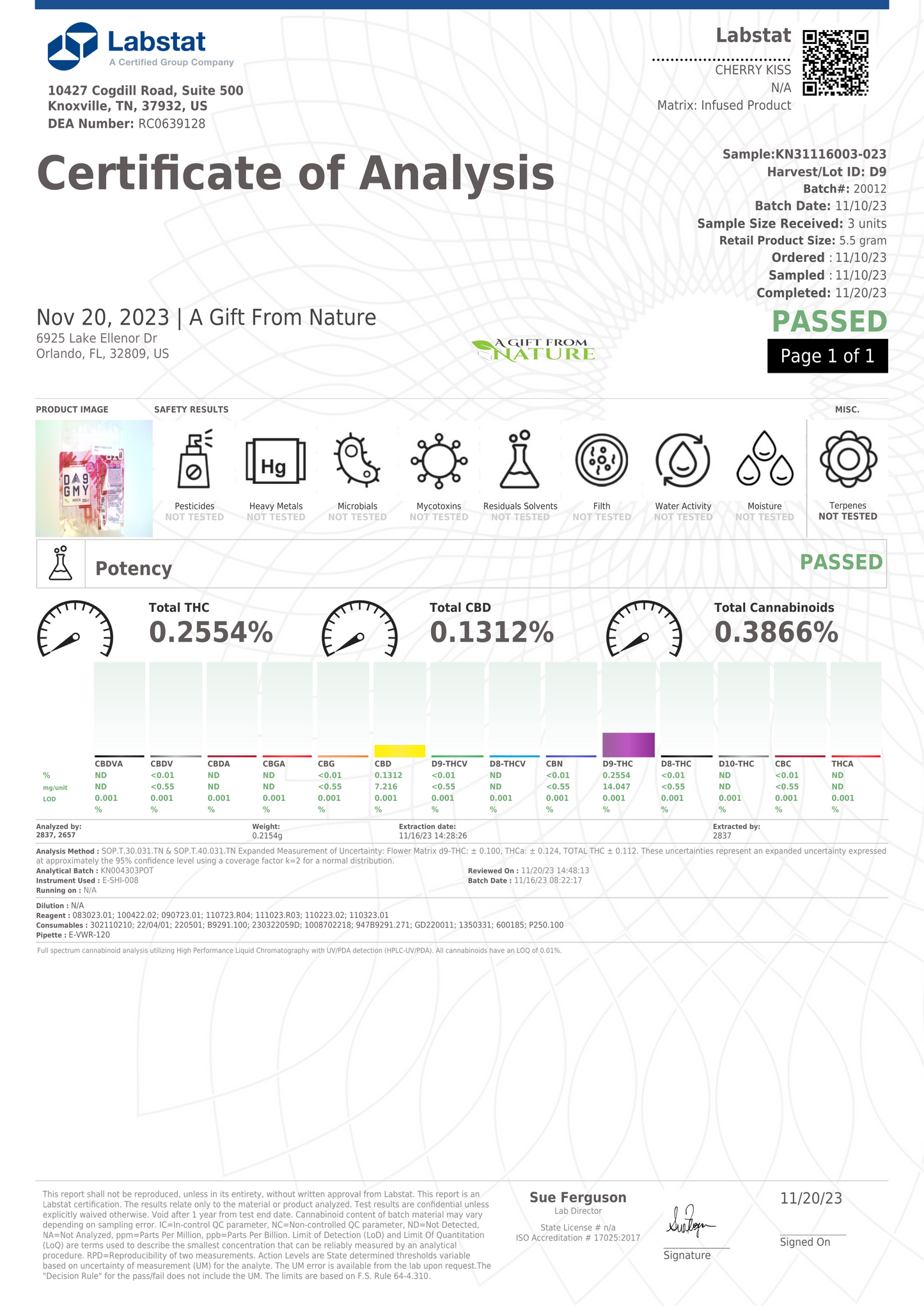 D9 GMY | CHERRY KISS | INDICA | 30ct
