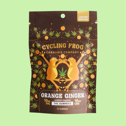 CYCLING FROG | ORANGE GINGER COCKTAIL INSPIRED GUMMIES | 10 PK
